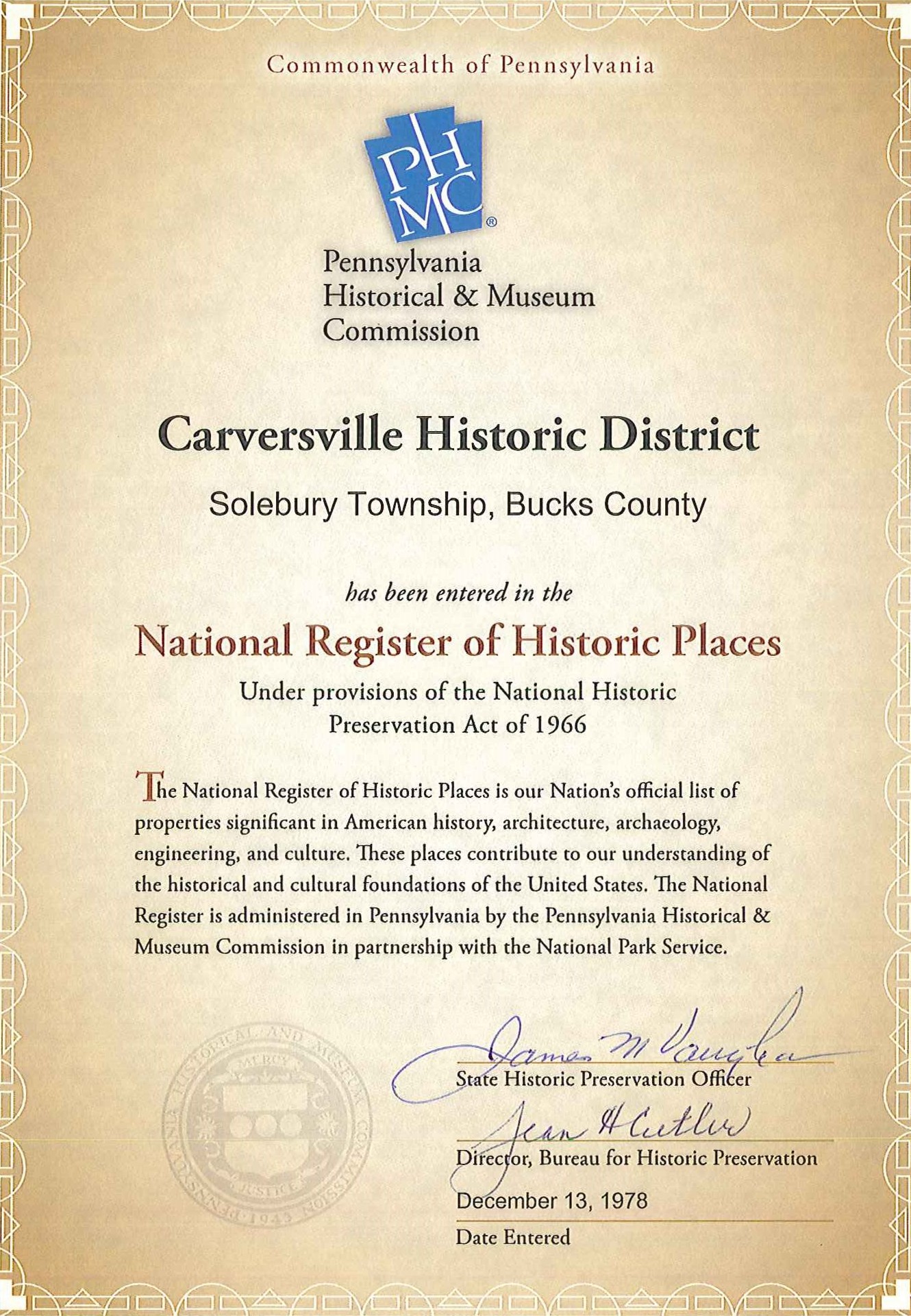 STHS_Carversville-HDCert